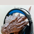 A2.png Dragon Head Phone Stand / Headset Holder / Bust