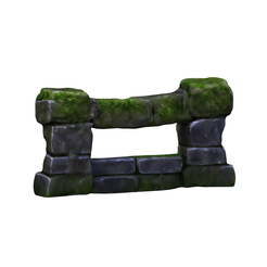 model.png stylized stone fence no.2
