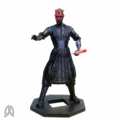 DarthMaul_3D.jpg Fichier STL gratuit Darth Maul avec tête multi-couleur・Objet imprimable en 3D à télécharger