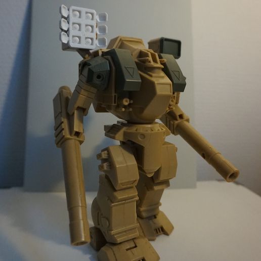 Open 6 Missile-bay for 7" Robotech Excaliber MK VI Destroid - 3D model önizlemesi