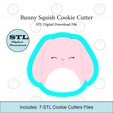 Etsy-Listing-Template-STL.png Bunny Rabbit Squish Cookie Cutter | STL File