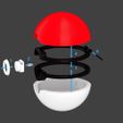 Pokeball_display_large.jpg Fichier STL gratuit Pokeball (avec couvercle de déverrouillage)・Objet pour impression 3D à télécharger