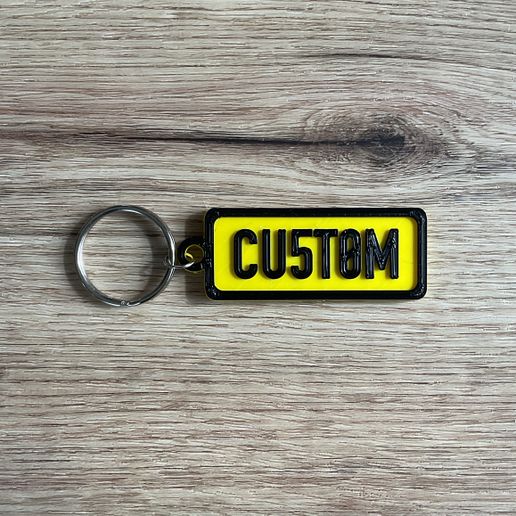 Custom-Yellow.jpg Custom Numberplate Keyring