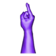 Sign of the horn.obj hand sign of the horns