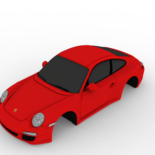 Porsche 911 997 Carrera S 2007 – Detailed 3D Car Body Model