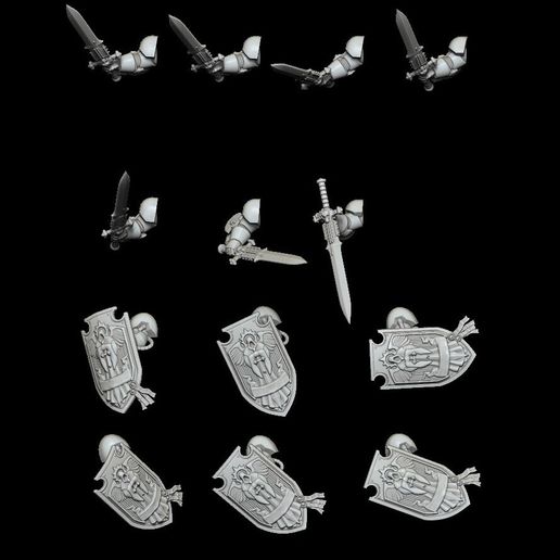 Nightwing Crusaders weapon pack1 3D model