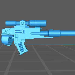 snipbolter-2.png Бесплатный OBJ файл Sniper Phobos Bolter・Шаблон для 3D-печати для загрузки