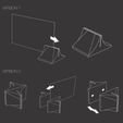 VERSIONS.jpg Free STL file BRIDGE PHOTO HOLDER・3D printing model to download
