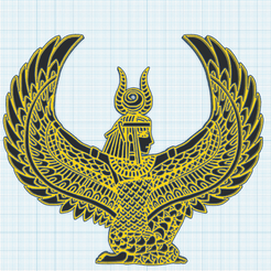 0.png STL-Datei Isis, the Egyptian goddess... kostenlos・3D-druckbare Vorlage zum herunterladen