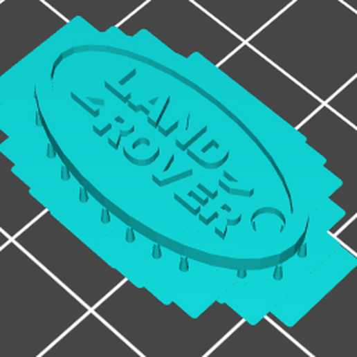 Descargar archivo STL Logotipo de Land Rover Llavero • Objeto para ...
