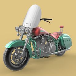 untitled.631.jpg Archivo STL Harley Electraglide・Objeto imprimible en 3D para descargar, DenArt