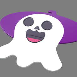 Ghost_Candy_02_Render_01.png Fichier STL Biscuit fantôme d'Halloween // Dessin 02・Objet pour imprimante 3D à télécharger