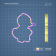 658_cutter.png BABY DUCKLING COOKIE CUTTER MOLD