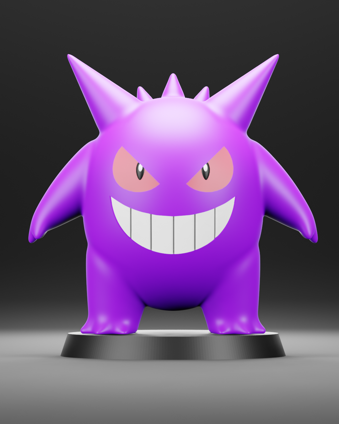 Stl File Gengar Pokemon・3d Print Design To Download・cults 8611