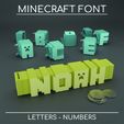 Minecraft-Fonts-Cults-01.jpg LetterBank: The personalized Piggy Bank - Value Pack