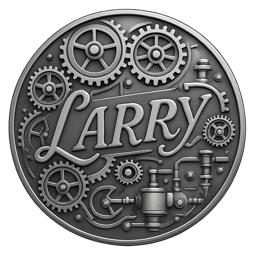 🪙 LARRY CUSTOM NAME COIN TOKEN WALL ART・ STL File for 3D printing・Cults
