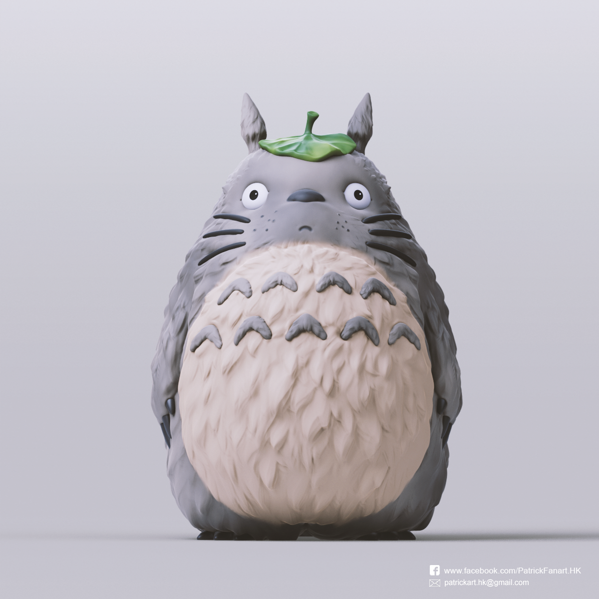 Totoro2_2.png Free STL file Totoro(My Neighbor Totoro)・3D printer model to download, PatrickFanart