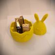 easter-egg-open-box-1.jpg Easter Bunny Surprise Egg, Open box adn decor, no support, one go, Ready to Print, 3D STL, 3MF File Digital Download 2 projetcs
