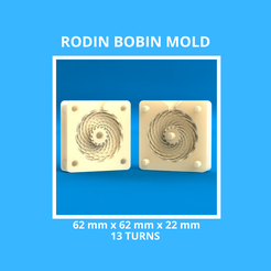 Copertina-62-22-13-Dima.png Rodin Bobin Mold for Resin Filling Model 3D Printing - 62 x 62 x 22 mm