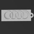 audi-1.jpg Fichier STL Porte Clé Audi・Modèle à télécharger et à imprimer en 3D