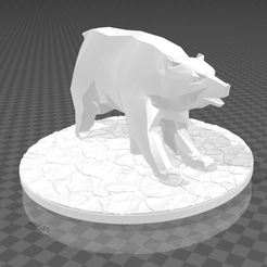 BEAR.png Fichier OBJ gratuit OURS・Idée pour impression 3D à télécharger