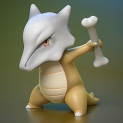 marowak.jpg STL file marowak pokemon・3D print object to download