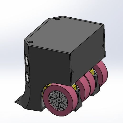 🤖 Robot Sumo 10x10 cm tires ultrasound sensors・ STL File for