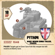 M46B1_Python_Medium_Combat_Walker_Card_Front.png DUST 1948 \ KONFLIKT '47 - 90mm & Phaser Turret (For M46 Patton and M3 Walkers)