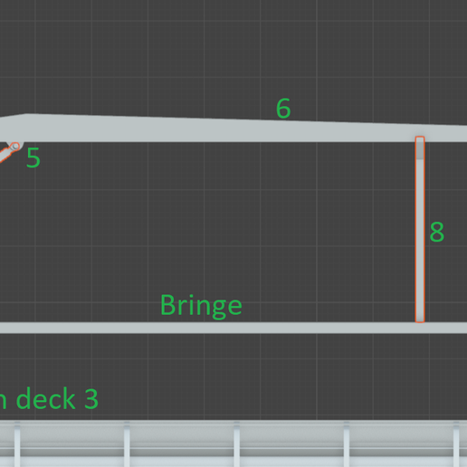 Crane-MD-3.png 内河油轮 3D 模型，用于 3D 打印和无线电控制的模型