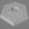 Aero-Hex-Base-w_haz-Rubble.png Battletech Hex Bases with Rubble 3D Textured Top