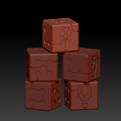 Preview.png Бесплатный STL файл Necrons Dice 2020・Дизайн для загрузки и 3D-печати