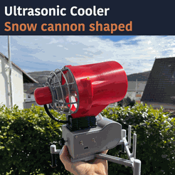 Veröffentlichung-2.2.png 3D file Snow Cannon shaped Air Cooler - Ultrasonic Cooler・3D printable model to download