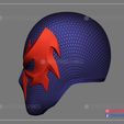 Spiderman_2099_Mask_STL_3d_print_model_06.jpg Spiderman 2099 Helmet - Marvel Cosplay Mask