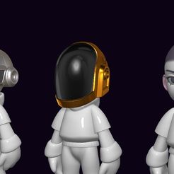 sf.jpg Archivo OBJ daft punk art diseño de juguetes・Idea de impresión 3D para descargar