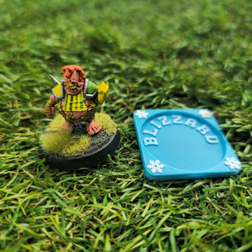 Jeton météo Blizzard Blood Bowl