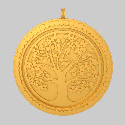 Tree of Life Pendant Keychain  KTPF01 3D Model STL