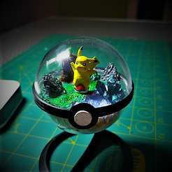 Sin-título21.png STL file Pikachu/Terrarium・3D printer model to download, ARTCRAFT3D