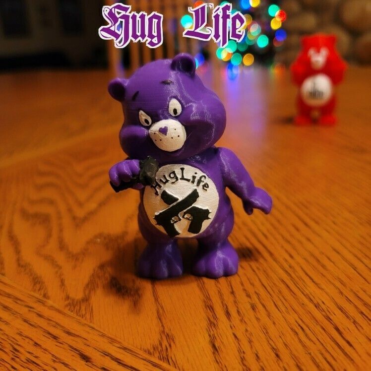 hug life.jpg Descargar archivo STL La colección de osos sin cuidado • Modelo para la impresora 3D, LittleTup