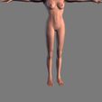11.jpg Animated Naked woman-Rigged 3d game character Low-poly 3D model