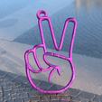 peace.png STL-Datei Friedens-Ohrringe kostenlos・3D-Drucker-Modell zum herunterladen