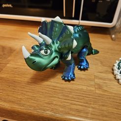 Flexi Print-in-Place Triceratops