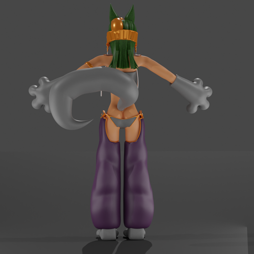 07.png 3d Sculpted Furry Female Model Made in Blender 3d