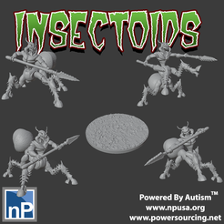 Insectiods_01_Medium_paid.png Archivo 3D Guerreros insectívoros・Modelo imprimible en 3D para descargar