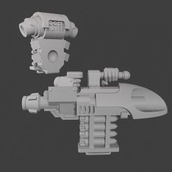 rocket_00jpg.jpg STL file rocket launcher UPSCALED Heavy weapon - 3 poses・3D printing template to download