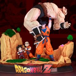 gknappa1.jpg Archivo STL dragon ball Z goku vs nappa・Diseño de impresión en 3D para descargar