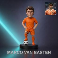 🚐 Marco van Basten Footballer Figurine 3D Print Model・ STL File