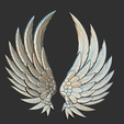 3.png Wings model 3D STL file