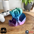 3.png Fichier STL Support de manette Screaming Skull - Sans support・Modèle pour imprimante 3D à télécharger