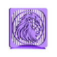 aslan02.stl Noble Lion - Suspended 2D - Thread Art