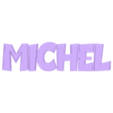 Michel v13.obj Lámpara LED con nombre - Nombre Michel